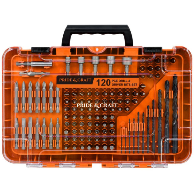 Pride & Craft Pride & Craft 120pc Drills & Bits Set