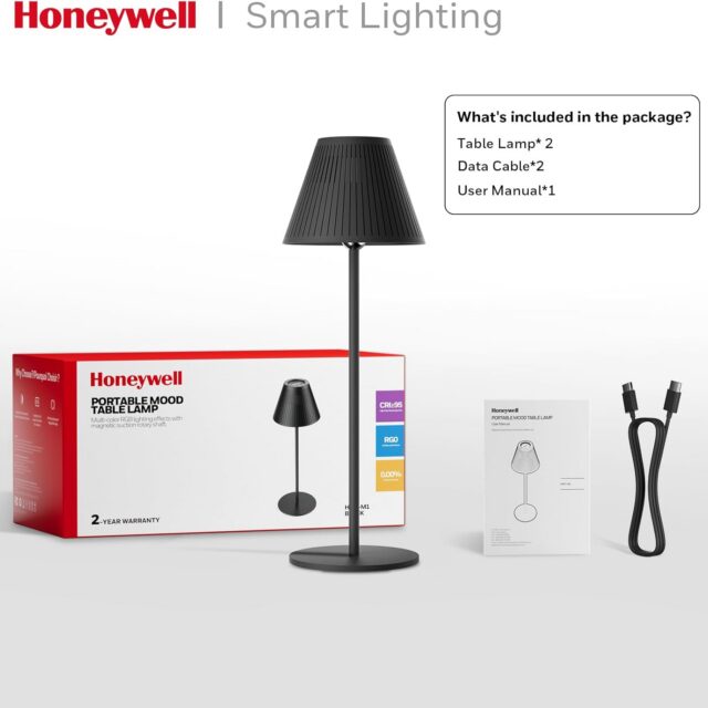 Honeywell M1 Cordless Small Table Lamp Rechargeable