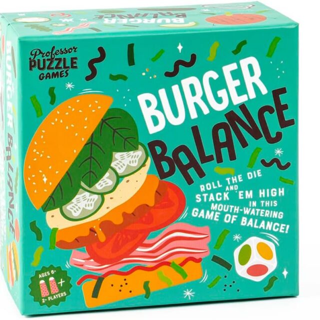 Professor PUZZLE | Burger Balance | Board Game | Ages 6+ | 2+ Players